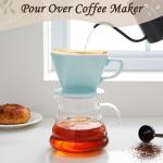Ceramic Pour Over Coffee Dripper with 3 Holes