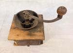 Vintage Wood and Iron Coffee Grinder Mill