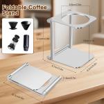 Foldable Coffee Stand Portable Aluminum Dripper Stand for Espresso & Pour Over