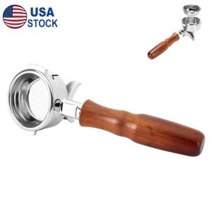 58mm Espresso Portafilter Compatible with La Marzocco Double Spouts Wood Handle