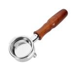 58mm Espresso Portafilter Compatible with La Marzocco Double Spouts Wood Handle
