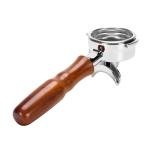 58mm Espresso Portafilter Compatible with La Marzocco Double Spouts Wood Handle