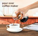 13.5oz Glass Pour Over Coffee Maker with Filter