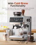 Semi-Automatic Espresso Machine with Grinder, 20 Bar