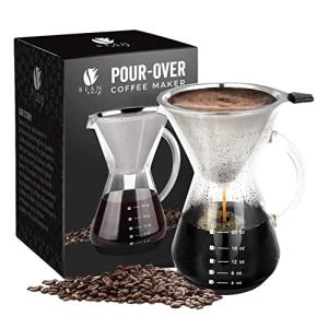 Bean Envy Pour Over Coffee Maker - Glass Design