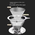 Double Mesh Pour Over Coffee Dripper Filter