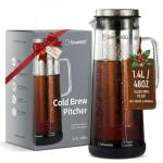 BrewMOO Airtight Cold Brew Coffee Maker Pitcher