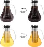 Iced Coffee Cold Brew Maker with Steel Filter