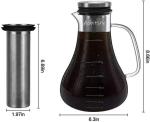 Iced Coffee Cold Brew Maker with Steel Filter