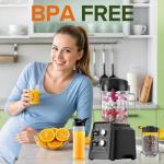 1400W Self-Cleaning Blender for Smoothies & Coffee