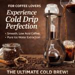 Nispira Cold Brew Drip Coffee Maker - 6-8 Cups