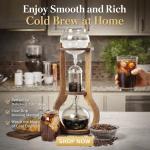 Nispira Cold Brew Drip Coffee Maker - 6-8 Cups