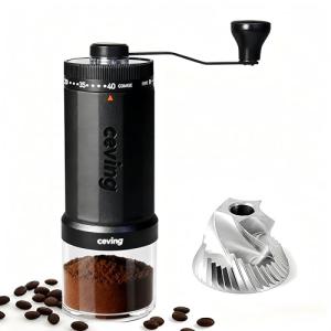 Portable Mini Manual Coffee Grinder with 40 Settings