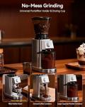 Stainless Steel Conical Coffee Grinder with Timer