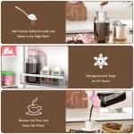 Stainless Steel Cold Brew Coffee Pitcher 64oz