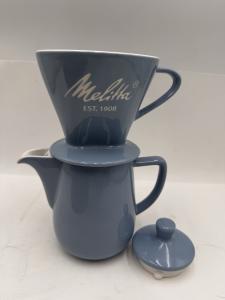 Melitta Heritage Blue Porcelain Pour-Over Coffee Maker