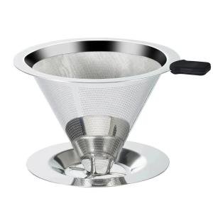 Paperless Pour Over Coffee Dripper with Double Mesh