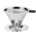 Paperless Pour Over Coffee Dripper with Double Mesh