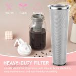 64oz Cold Brew Coffee Maker with Steel Filter