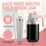 64oz Cold Brew Coffee Maker with Steel Filter
