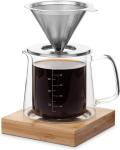 Pour Over Coffee Maker Set with Double Wall Glass