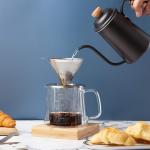 Pour Over Coffee Maker Set with Double Wall Glass