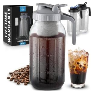 Zulay Cold Brew Coffee Maker with Mason Jar