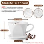 Ceramic Pour Over Coffee Maker for Manual Brewing