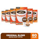 Dunkin' Original Blend Coffee, 60 K-Cup Pods