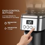 Electric Stainless Steel Burr Coffee Grinder with Timer