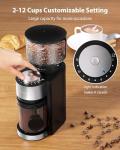 Aromaster Conical Burr Coffee Grinder with Timer
