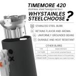 Nuttii Portable Electric Burr Coffee Grinder - Tangerine