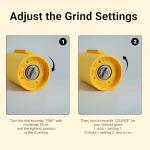 Nuttii Portable Electric Burr Coffee Grinder - Tangerine