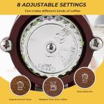 Flyseago Electric Burr Coffee Grinder - Silent & Adjustable