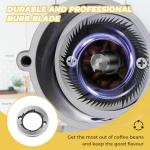 Flyseago Electric Burr Coffee Grinder - Silent & Adjustable