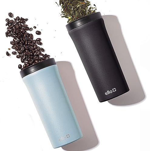 14oz Black Arabica Coffee Tumbler, Stainless Steel