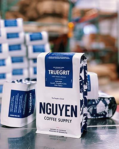 Nguyen Coffee Supply Truegrit Peaberry Robusta - Medium Roast, 12 oz