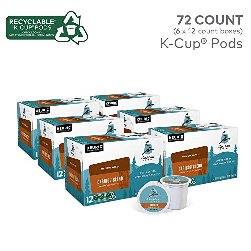 Caribou Coffee Blend K-Cup Pods, Medium Roast, 12x6