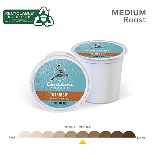 Caribou Coffee Blend K-Cup Pods, Medium Roast, 12x6
