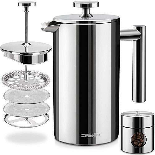 Mueller Double Insulated Stainless Steel French Press