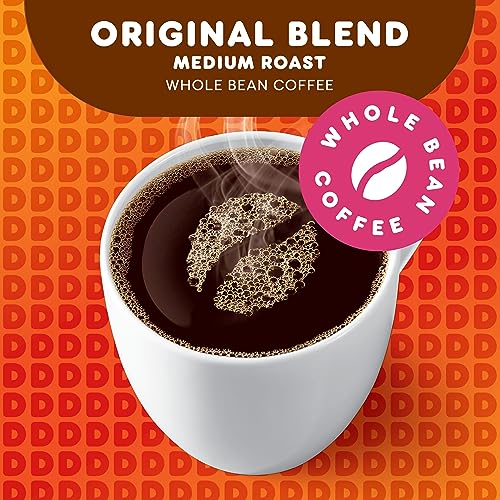 Dunkin' Original Medium Roast Whole Bean Coffee, 12oz, Pack of 6
