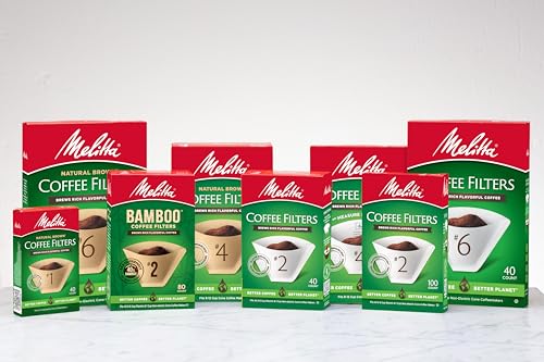 Melitta No. 4 Coffee Paper Filter, Natural Brown