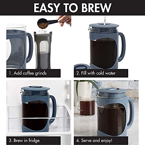 Primula Burke Cold Brew Coffee Maker, Comfortable Handle, Durable Carafe