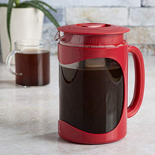 Deluxe Cold Brew Coffee Maker - 6 Cup, Red