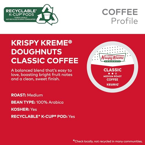 Krispy Kreme Classic Keurig K-Cup Pods, Medium Roast (48 Pack)