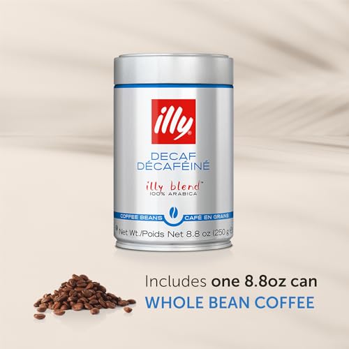 Illy Decaf Whole Bean Coffee, Classic Medium Roast