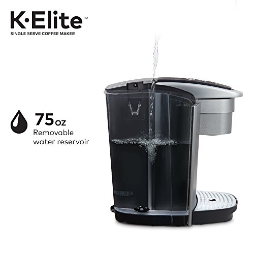 Keurig K-Elite Single-Serve Coffee Maker, Brushed Silver