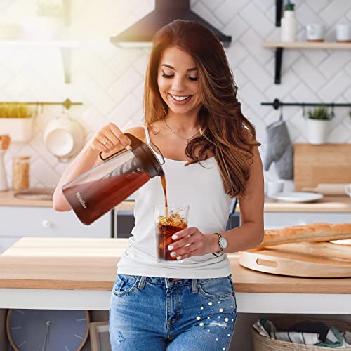 Mueller Cold Brew Maker: 2-Quart Pitcher with Mesh Filter