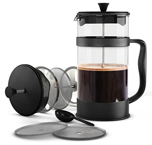 Utopia Kitchen French Press 34oz Coffee Maker - Black