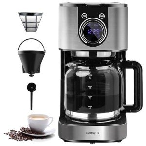 Homtone 10-Cup Programmable Drip Coffee Maker